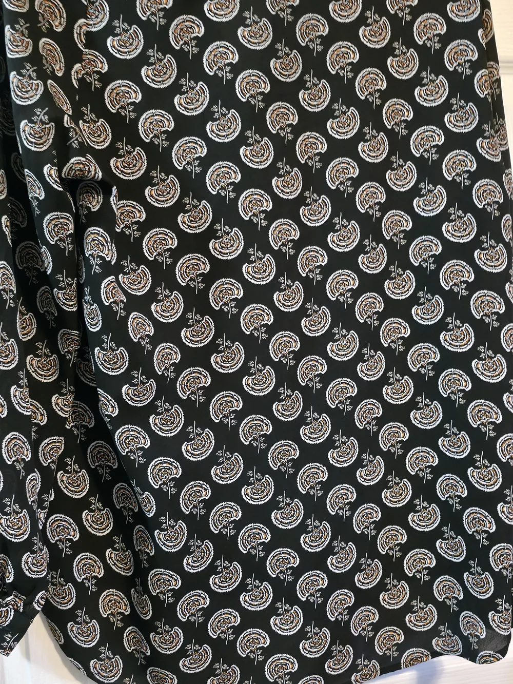 4/$67 Deal! Pleione Black Paisley Print Blouse - Picture 7 of 12